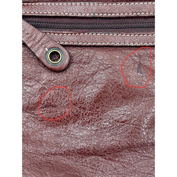 Avorio Crossbody Bag Womens Brown Leather Made in Italy Adj Strap 13"x10"x1" Y2K - Picture 9 of 9